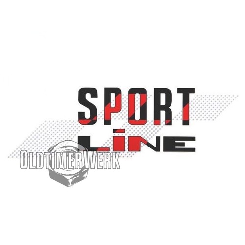 Schriftzug sportline schwarz - schriftzug, /