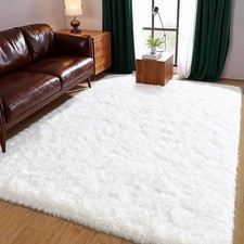 Großer flauschteppich weiß - großer,