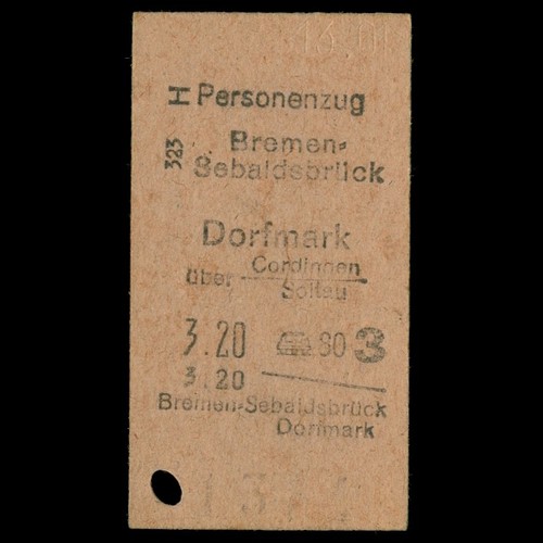 Fahrkarte bremen - dr,