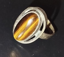 Damenring - Tigerauge - 925er