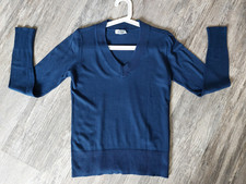BLUE MOTION klassischer Pullover Feinstrick Gr. M dunkelblau