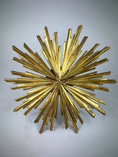 Antiker Strahlenkranz Holz Geschnitzt Heiligenschein Sonne Strahl Kranz Gold Alt