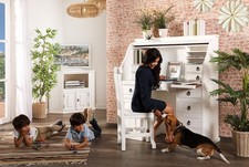 Sekretär Schreibtisch Pinie