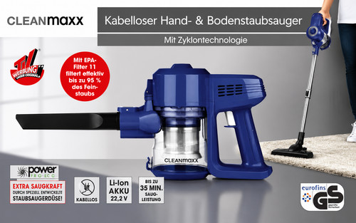 Cleanmaxx akku staubsauger - akku,