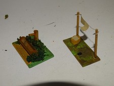 H0 - RS Modell - kleiner Brunnen und Wäscheleine