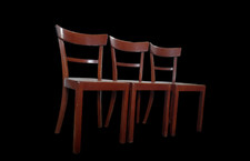 1 ART DECO BAUHAUS HOLZ STUHL FRANKFURTER KÜCHE 50er 60er