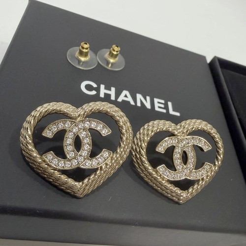 Chanel logos strass herz - cc,