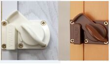 Riegel Verriegelung für Falttüren Schiebetüren Kunststoff Farbe weiß oder braun