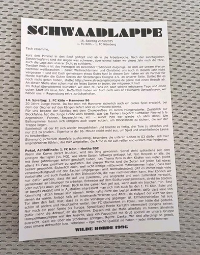 Fanzine ultras flyer - ultras,