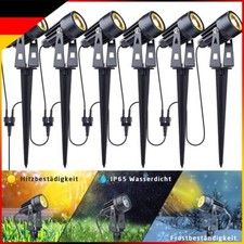 6er Set LED Gartenstrahler mit