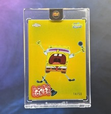 Topps Chrome SpongeBob /50 S-o-n-g Songs S-7 Goofy Goober Rock True GOLD 2025