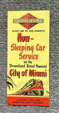 50er Illinois Central - jetzt Schlafwagenservice - Stadt Miami Fahrplan