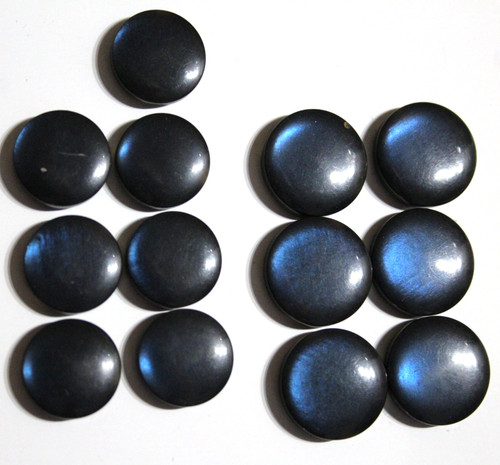 Blau schillernde knöpfe - 14,