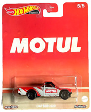 Hot Wheels Datsun 620 5/5 MOTUL 1:64 Modellauto Spielzeugauto Pickup Vintage Oil