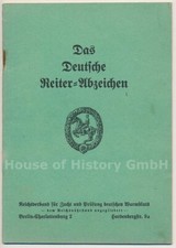 127867, Urkundenheft zum Deutschen Reiterabzeichen in Bronze, 1942