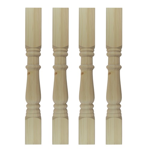 4er set holz kiefer - set,