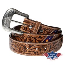 Punzierter Westerngürtel mit