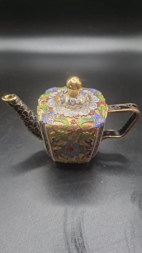 Cloisonne teekanne bunt - cloisonne,
