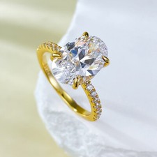 4.5CT Radiant Engagement Ring