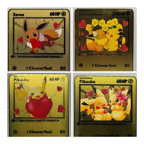 Pokemon metallkarte ich liebe - metallkarte, "ich