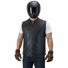 Herren Biker Lederweste