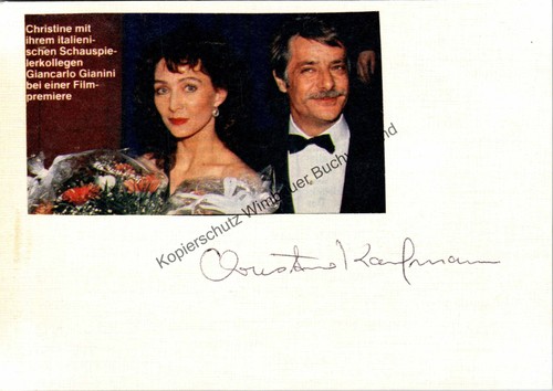 Original autogramm christine - autogramm,