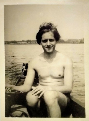 Schwarz weissfoto junger - schwarz,