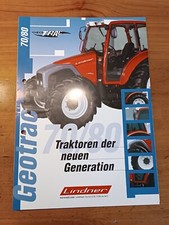 Prospekt Lindner Geotrac Werbung Brochüre Traktor Schlepper