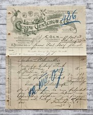 1907 Rechnung Genschow Jagd Munition Waffen Cöln Köln alt Deko Schnell Rotenburg