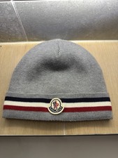 Moncler Beanie Mütze Grau Unisex Winter Mütze