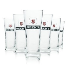 Becks bier glas henry - 6x,