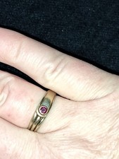 Damenring 333 Gold mit Rubin