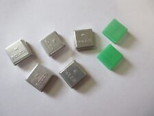 Vintage Rolex 7 kleine Döschen Schachtel grün u. Alu 25x25mm, für Ersatzteile