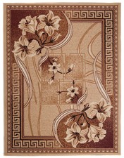 Teppich Modern Beige Kurzflor