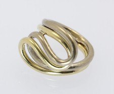 Designer Bicolor Ring in 14 kt