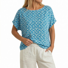 CECIL Shirt Tunika Damen blau
