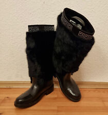 OSCAR Sport Damen Gummistiefel Fellstiefel Snowboots schwarz Gr. 7,5 = 41 w. NEU