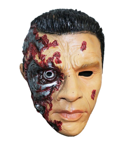 Terminator maske latex cyborg - latex,