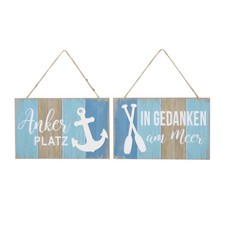 2tlg. Hängeschild BEACH LOVER