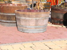 PFLANZKÜBEL H.40cm, D.70cm 100%DICHT BLUMENKÜBEL WEINFASS FAß HOLZFAß KÜBEL TROG