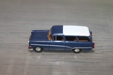 Brekina Opel Rekord P 1 Caravan blau, weiß