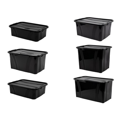 Aufbewahrungsbox schwarz mit