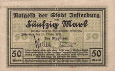 Insterburg - Stadt - 50 Mark