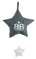 Spieluhr 'Rock Star Baby 3' Einschlafhilfe Textil-Stern waschbar Babyzimmer D...