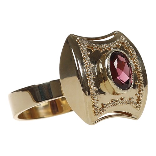 Granulation ring gold 585 - in,