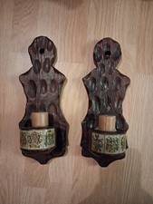 Wandkerzenhalter Holz