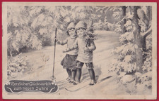 Künstler AK Neujahr Kinder