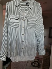 Damen Hemd Bluse Leger mit