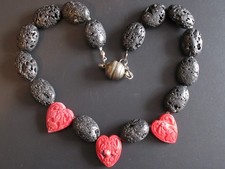 Kette Lava und Koralle 140