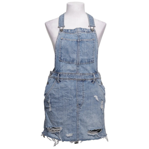 Denim m latzkleid - by, h&m,